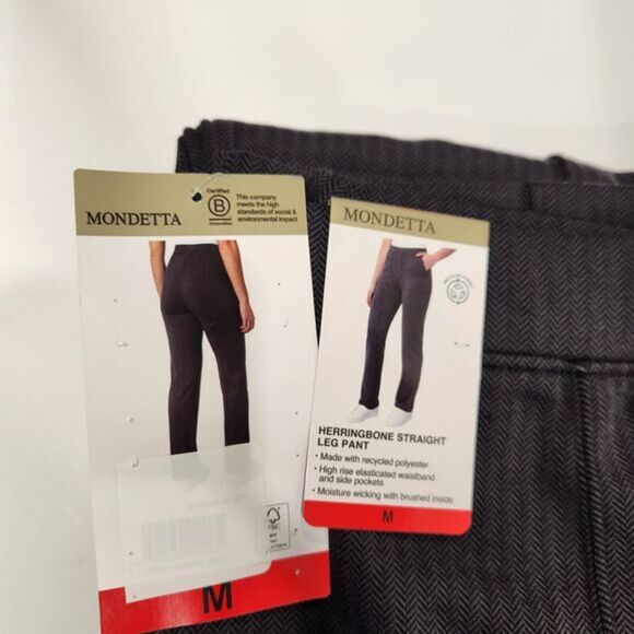 NEW Mondetta Women's Herringbone Straight Leg Pant, Size Medium - Picture 4 of 7